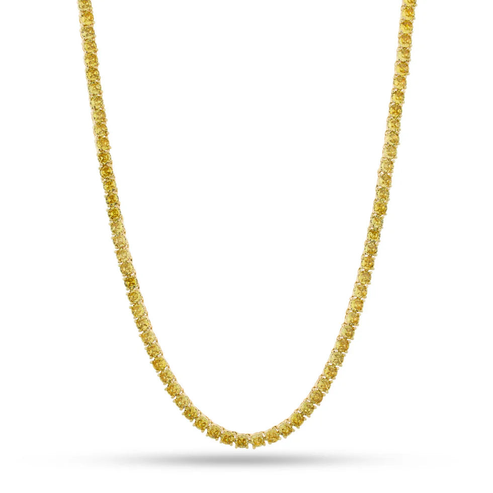 4mm Yellow Tennis Chain