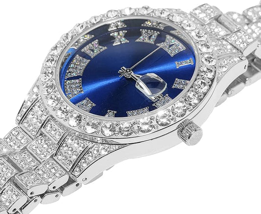 Silver Philippine Watch - Blue Dial