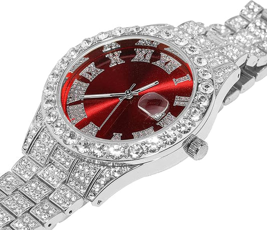 Silver Philippine Watch - Red Dial