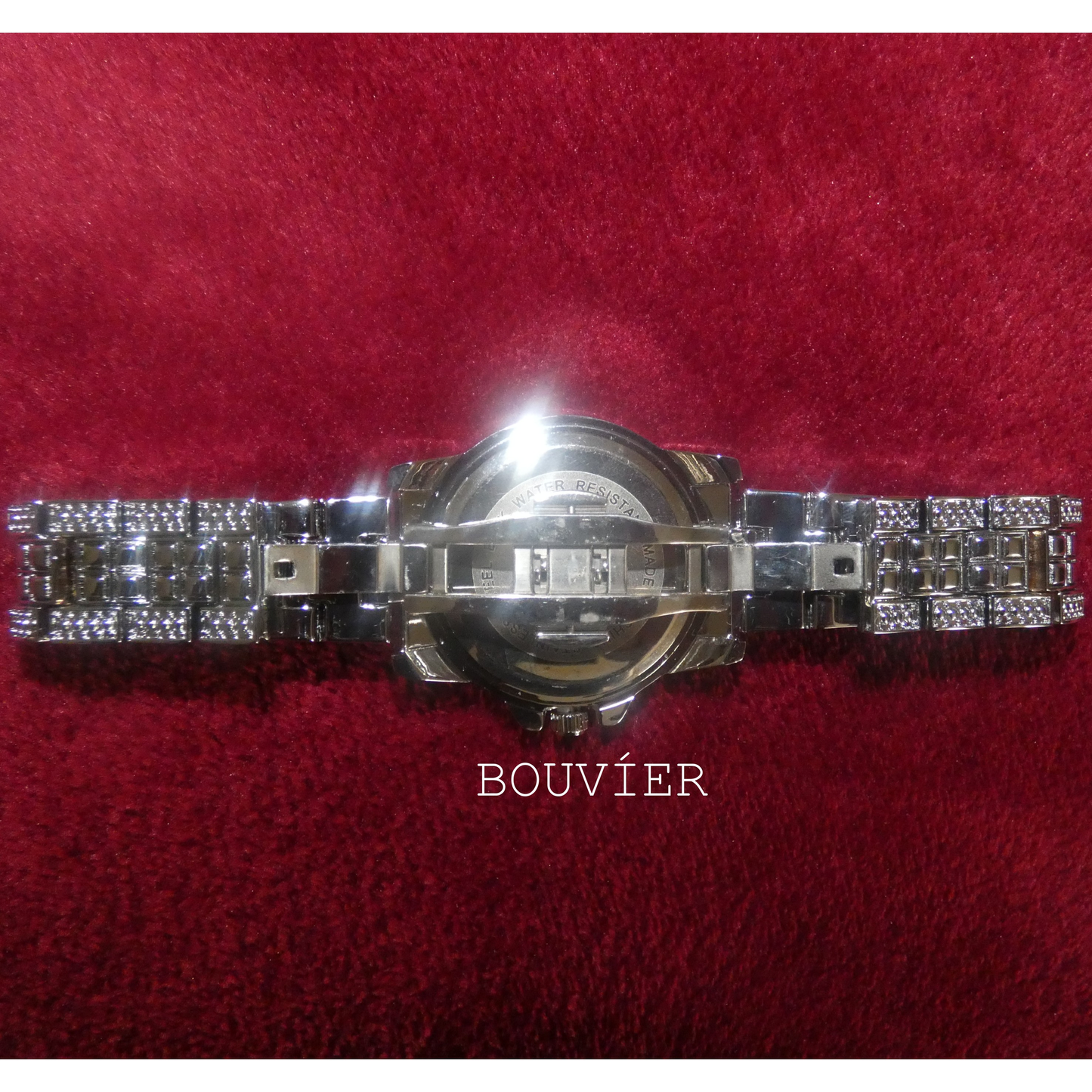 Silver Diamond Baguette Watch