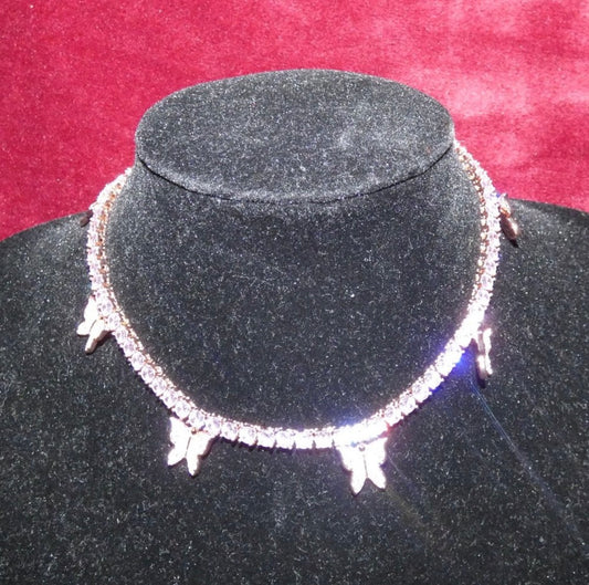 Butterfly Choker Tennis Chain